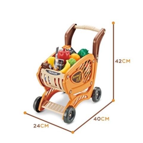 WOOPIE Sklep Supermarket Wózek Kasa Ruchome Elementy + 65 akc. Woopie WOOPIE Sklep Supermarket Wózek Kasa Ruchome Elementy + 65 akc. Woopie