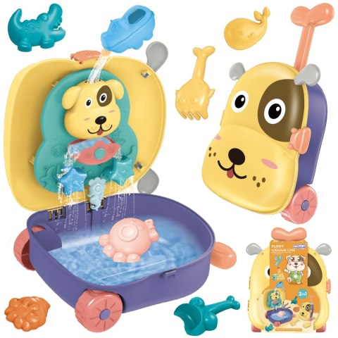 WOOPIE Zestaw do Piasku 3w1 Walizka Piesek + Zabawka Wodna - 8 szt. Woopie WOOPIE Zestaw do Piasku 3w1 Walizka Piesek + Zabawka Wodna - 8 szt. Woopie