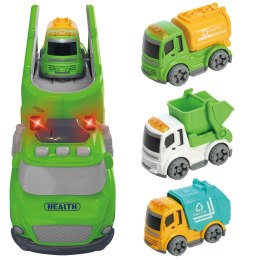 WOOPIE Zielona Laweta City Truck Efekty Dźwiękowe i Świetlne Woopie