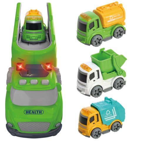 WOOPIE Zielona Laweta City Truck Efekty Dźwiękowe i Świetlne Woopie WOOPIE Zielona Laweta City Truck Efekty Dźwiękowe i Świetlne Woopie