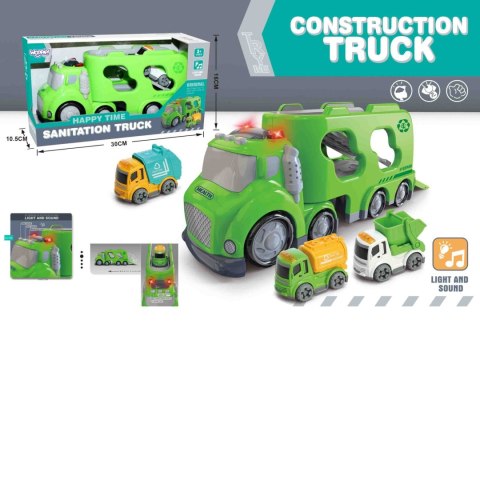 WOOPIE Zielona Laweta City Truck Efekty Dźwiękowe i Świetlne Woopie WOOPIE Zielona Laweta City Truck Efekty Dźwiękowe i Świetlne Woopie