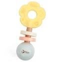 CLASSIC WORLD Drewniana Pastelowa Grzechotka Gryzak 2w1 Kwiatuszek Classic World