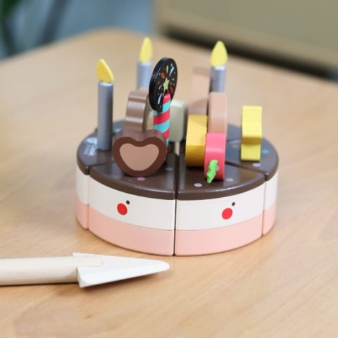 CLASSIC WORLD Drewniany Tort Urodzinowy do Krojenia 19el. Classic World CLASSIC WORLD Drewniany Tort Urodzinowy do Krojenia 19el. Classic World