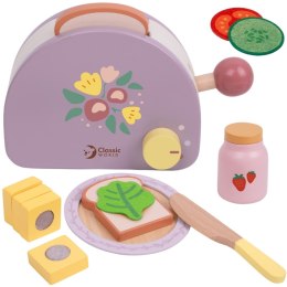 CLASSIC WORLD Drewniany Toster Śniadaniowy z Akcesoriami 13 el. Classic World