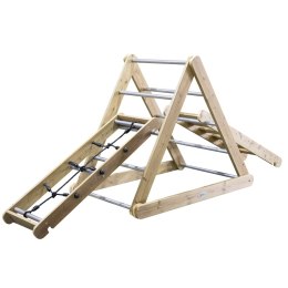CLASSIC WORLD EDU Drewniany Plac Zabaw XL Zestaw Drabinka Montessori do Wspinaczki Classic World EDU