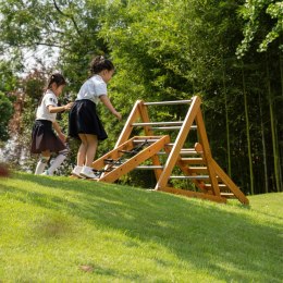 CLASSIC WORLD EDU Drewniany Plac Zabaw XL Zestaw Drabinka Montessori do Wspinaczki Classic World EDU