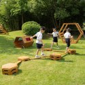 CLASSIC WORLD EDU Drewniany Tor Równoważnia XXL Ścieżka Ruchowa Motoryczna Classic World EDU