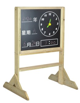 CLASSIC WORLD EDU Tablica Manipulacyjna Kredowa 2w1 Nauka Czasu i Pogody Classic World EDU