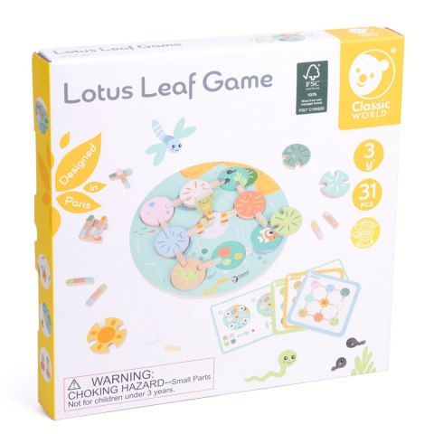 CLASSIC WORLD Gra Sensoryczna Liść Lotosu Dopasuj Kształty i Kolory Classic World CLASSIC WORLD Gra Sensoryczna Liść Lotosu Dopasuj Kształty i Kolory Classic World