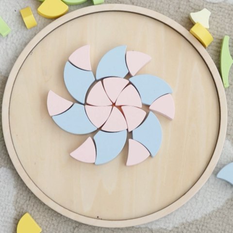 CLASSIC WORLD Pastelowa Mandala Układanka Montessori Mozaika Kwiaty Classic World CLASSIC WORLD Pastelowa Mandala Układanka Montessori Mozaika Kwiaty Classic World