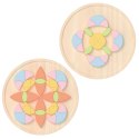 CLASSIC WORLD Pastelowa Mandala Układanka Montessori Mozaika Kwiaty Classic World