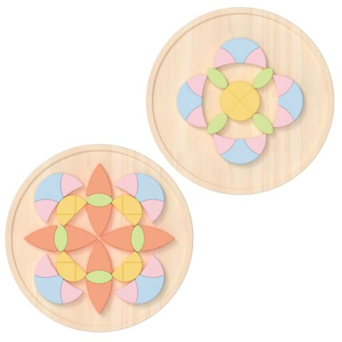 CLASSIC WORLD Pastelowa Mandala Układanka Montessori Mozaika Kwiaty Classic World CLASSIC WORLD Pastelowa Mandala Układanka Montessori Mozaika Kwiaty Classic World