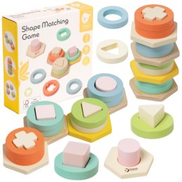 CLASSIC WORLD Sorter Montessori Kształtów i Kolorów Układanka Wieża Classic World