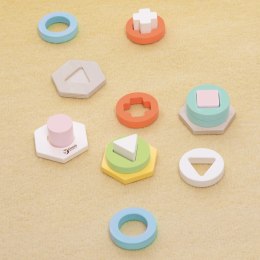 CLASSIC WORLD Sorter Montessori Kształtów i Kolorów Układanka Wieża Classic World