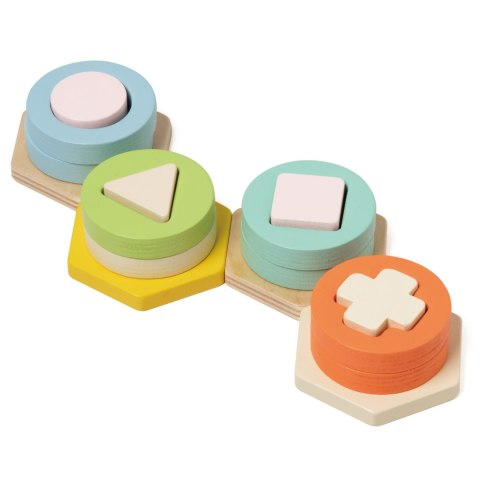 CLASSIC WORLD Sorter Montessori Kształtów i Kolorów Układanka Wieża Classic World CLASSIC WORLD Sorter Montessori Kształtów i Kolorów Układanka Wieża Classic World