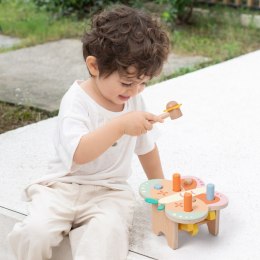 CLASSIC WORLD Wbijak Pastelowy Motylek Montessori z Młoteczkiem Classic World