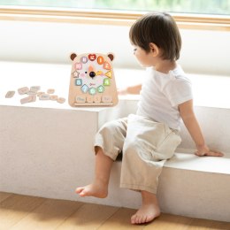 CLASSIC WORLD Zegar Miś Montessori Edukacyjny 3w1 Nauka Czasu Liczenia i Daty Classic World