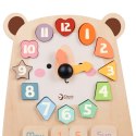 CLASSIC WORLD Zegar Miś Montessori Edukacyjny 3w1 Nauka Czasu Liczenia i Daty Classic World