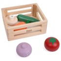 CLASSIC WORLD Zestaw Drewnianych Warzyw w Koszyku 6 el. Classic World