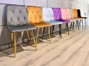 Krzesło tapicerowane BORGO VELVET DARK GREY II GATUNEK Lugano