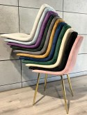 Krzesło tapicerowane BORGO VELVET DARK GREY II GATUNEK Lugano