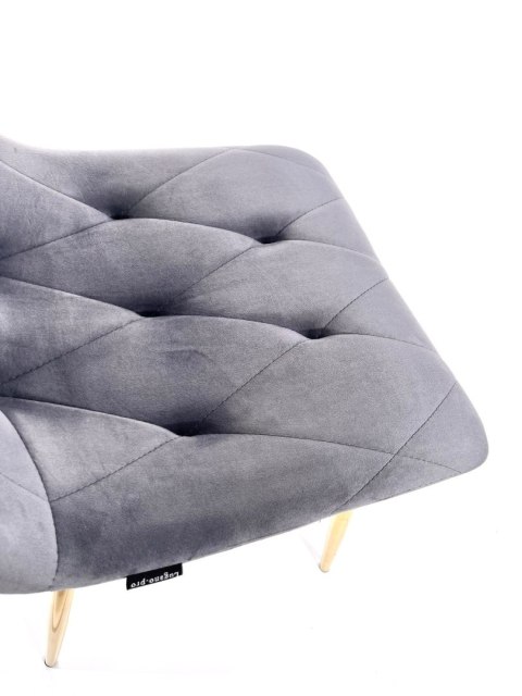 Krzesło tapicerowane BORGO VELVET DARK GREY II GATUNEK Lugano Krzesło tapicerowane BORGO VELVET DARK GREY II GATUNEK Lugano