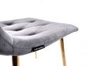Krzesło tapicerowane BORGO VELVET DARK GREY II GATUNEK Lugano