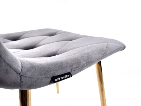 Krzesło tapicerowane BORGO VELVET DARK GREY II GATUNEK Lugano Krzesło tapicerowane BORGO VELVET DARK GREY II GATUNEK Lugano