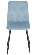 Krzesło tapicerowane BORGO VELVET LIGHT BLUE II GATUNEK Lugano