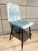 Krzesło tapicerowane BORGO VELVET LIGHT BLUE II GATUNEK Lugano