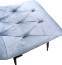 Krzesło tapicerowane BORGO VELVET LIGHT BLUE II GATUNEK Lugano