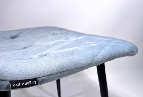 Krzesło tapicerowane BORGO VELVET LIGHT BLUE II GATUNEK Lugano Krzesło tapicerowane BORGO VELVET LIGHT BLUE II GATUNEK Lugano
