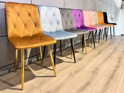 Krzesło tapicerowane BORGO VELVET TRUFLE II GATUNEK Lugano Krzesło tapicerowane BORGO VELVET TRUFLE II GATUNEK Lugano