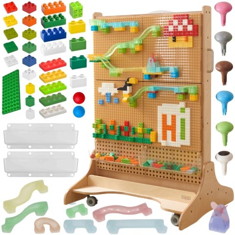 MASTERKIDZ Drewniana Tablica STEM Wolnostojąca + Akcesoria Masterkidz MASTERKIDZ Drewniana Tablica STEM Wolnostojąca + Akcesoria Masterkidz