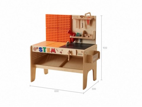 MASTERKIDZ Drewniany Warsztat XXL Montessori STEM z Narzędziami + Akcesoria Masterkidz MASTERKIDZ Drewniany Warsztat XXL Montessori STEM z Narzędziami + Akcesoria Masterkidz