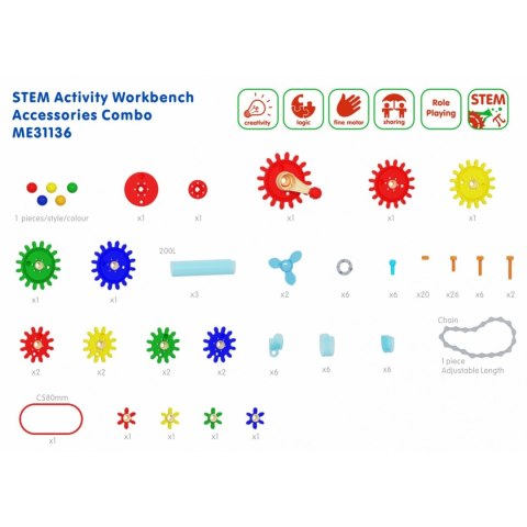 MASTERKIDZ Drewniany Warsztat XXL Montessori STEM z Narzędziami + Akcesoria Masterkidz MASTERKIDZ Drewniany Warsztat XXL Montessori STEM z Narzędziami + Akcesoria Masterkidz