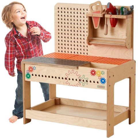 MASTERKIDZ Drewniany Warsztat Montessori STEM z Narzędziami + Akcesoria Masterkidz MASTERKIDZ Drewniany Warsztat Montessori STEM z Narzędziami + Akcesoria Masterkidz