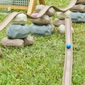 MASTERKIDZ Elastyczny Tor Kulkowy + Gumowe Kamienie Konstrukcyjne 42 el. Masterkidz