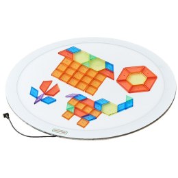 MASTERKIDZ Okrągły Panel Świetlny LED Kolorowy + Klocki Montessori Mozaika 140 el. Masterkidz