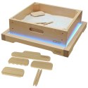 MASTERKIDZ Rama Sensoryczna - Panel LED + Zestaw Akcesoriów Do Zabawy w Piasku Masterkidz