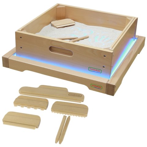 MASTERKIDZ Rama Sensoryczna - Panel LED + Zestaw Akcesoriów Do Zabawy w Piasku Masterkidz MASTERKIDZ Rama Sensoryczna - Panel LED + Zestaw Akcesoriów Do Zabawy w Piasku Masterkidz