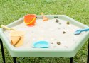 MASTERKIDZ Sześciokątny Stolik Do Zabawy Piaskiem i Wodą Regulowany Masterkidz