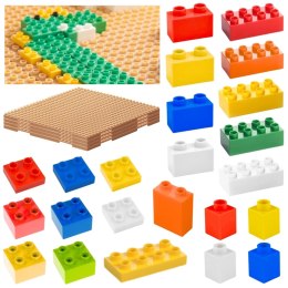 MASTERKIDZ Zestaw Klocków Konstrukcyjnych STEM 135 el. z Nakładką na Panel 4 szt. Masterkidz