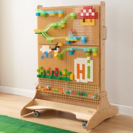 MASTERKIDZ Zestaw Klocków Konstrukcyjnych STEM 563 el. z Nakładkami na Panel 4 szt. Masterkidz