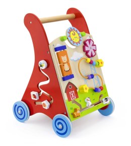 VIGA Pchacz panel edukacyjny Drewniany czerwony Viga Toys
