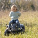 SMOBY Traktor XXL Szary na Pedały z Przyczepką Smoby