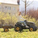 SMOBY Traktor XXL Szary na Pedały z Przyczepką Smoby