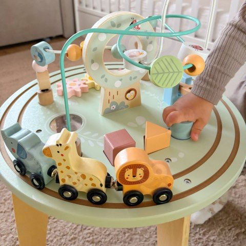 TOOKY TOY Drewniany Stół Aktywności Montessori Pętla Motoryczna Tooky Toy TOOKY TOY Drewniany Stół Aktywności Montessori Pętla Motoryczna Tooky Toy