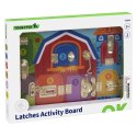 TOOKY TOY Tablica Manipulacyjna Zamki Obrazki Farma Tooky Toy