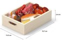 VIGA Drewniany Zestaw Artykułów Spożywczych w Skrzynkach Śniadanie Ryby Mięso Nabiał Viga Toys